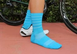 Cycle Gear Shop 12 Felt Bicycles Felt 6" Socks - Hi-Vis Blue