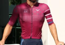 Felt Bicycles Felt Short-Sleeve Jersey Wine | Men's -Cycle Gear Shop burgandy jersey front