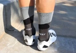 Felt Bicycles Felt 6" Socks - Black -Cycle Gear Shop grey sock 3