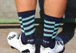 Felt Bicycles Felt 6" Socks - Navy -Cycle Gear Shop navy sock 2
