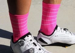 Felt Bicycles Felt 6" Socks - Hi-Vis Pink -Cycle Gear Shop pink sock 1